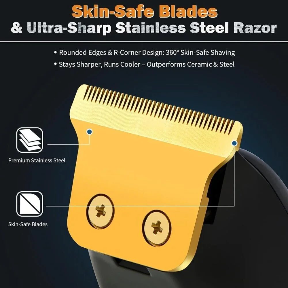 Beard Trimmer for Men - Rechargeable Men's Hair Clippers & Razor, Cordless Hair